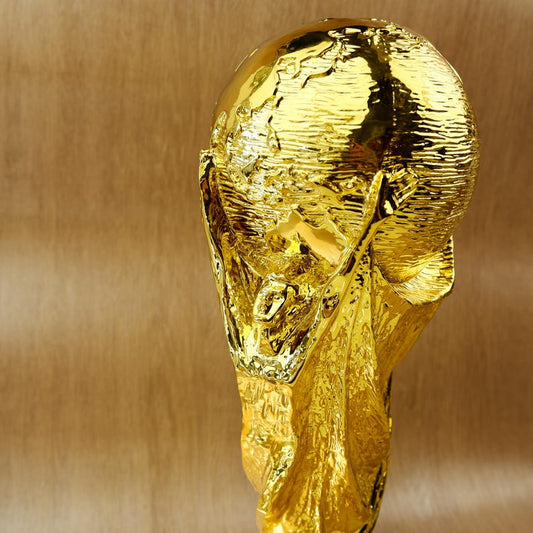 pack of 4, World Cup Trophy Replica,Golden Resin Soccer Tournament Figurine
