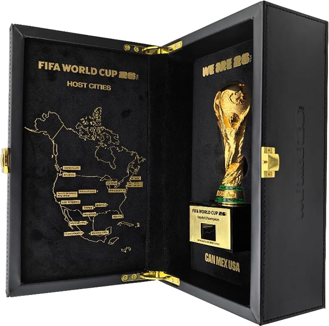 Trophy Replica with DIY Champion Flag – Luxury Wood