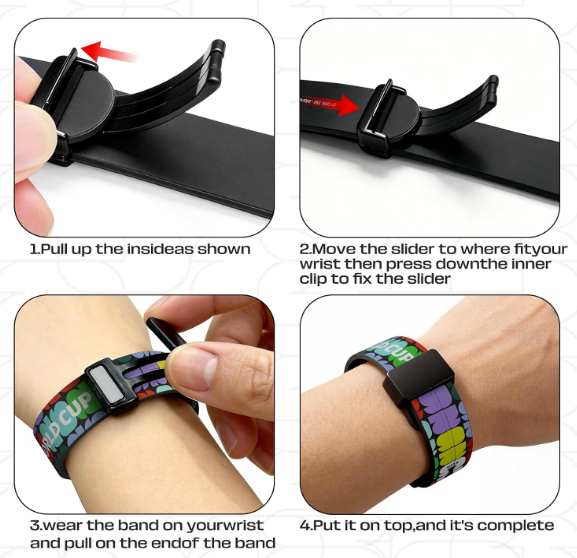 FIFA World Cup 2026 Magnetic Silicone Band Compatible witch Apple Watch